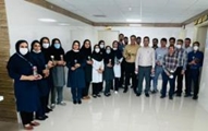 تقدیر از کارمندان نمونه در مرکز آموزشی درمانی حاج محمود حاج حیدر لامرد